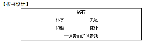 2018上半年小學語文教師資格證面試真題及答案：搭石板書設計